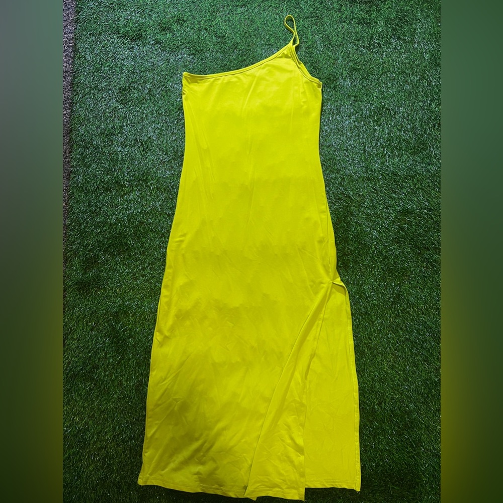 Lime green dress